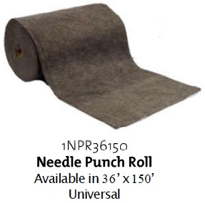 Needle punch roll available in 36 by 100 feet - universal